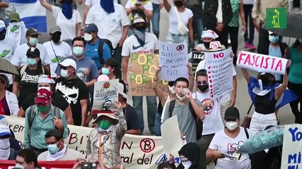 Protestan en El Salvador contra el bitcóin y gestión de Bukele