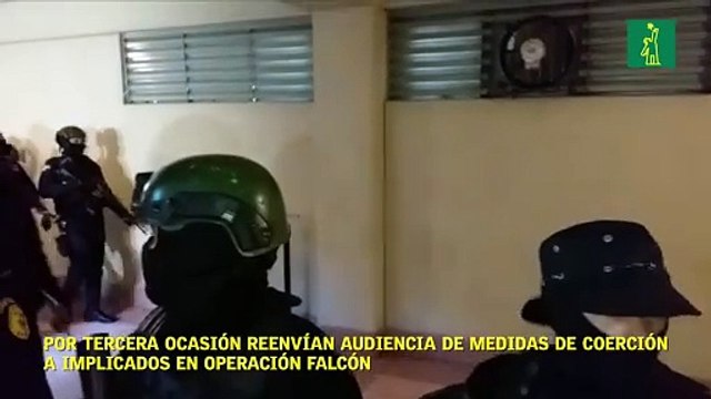 Por tercera ocasión reenvían audiencia de medidas de coerción a implicados en Operación Falcón
