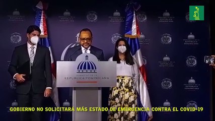 Gobierno no solicitará más estado de emergencia contra el COVID-19