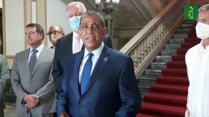 Adriano Espaillat y dos congresistas de EE.UU. visitan a Abinader para fortalecer relación bilateral
