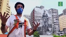 Mundano da vida a un gigantesco mural en Brasil de la mano de las cenizas amazónicas
