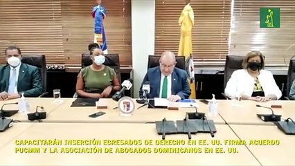 Capacitarán inserción egresados de derecho en EE. UU. firma acuerdo PUCMM y la Asociación de Abogados Dominicanos en EE. UU.