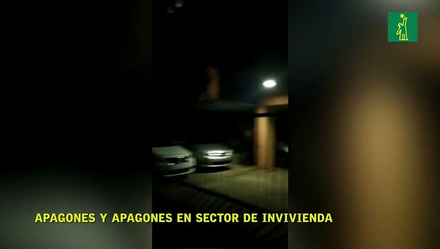 Apagones y apagones en sector de Invivienda