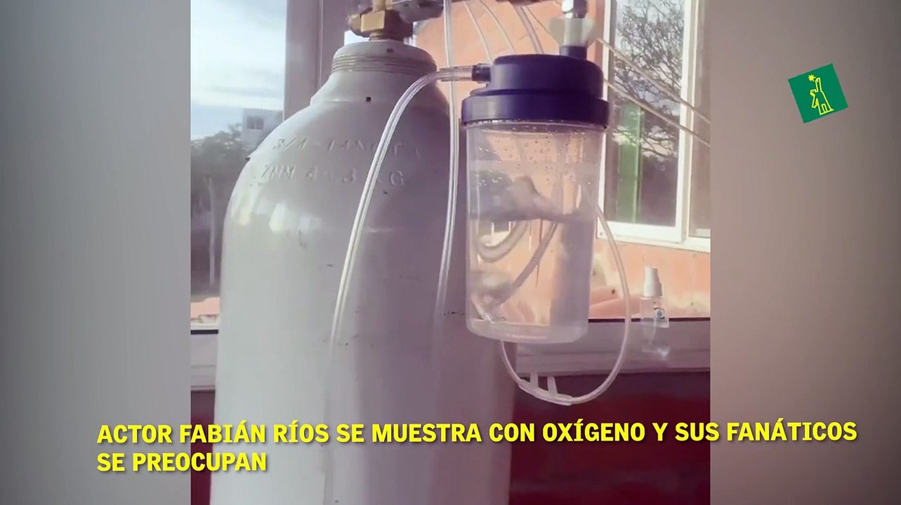 Actor Fabián Ríos se muestra con oxígeno y sus fanáticos se preocupan