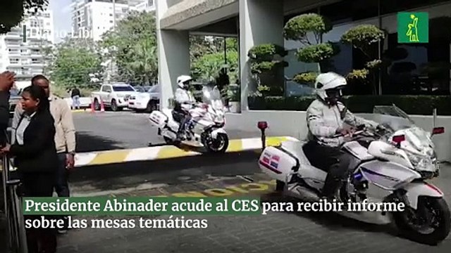 Presidente Abinader acude al CES para recibir informe sobre las mesas temáticas