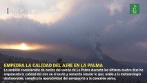 Empeora la calidad del aire en La Palma