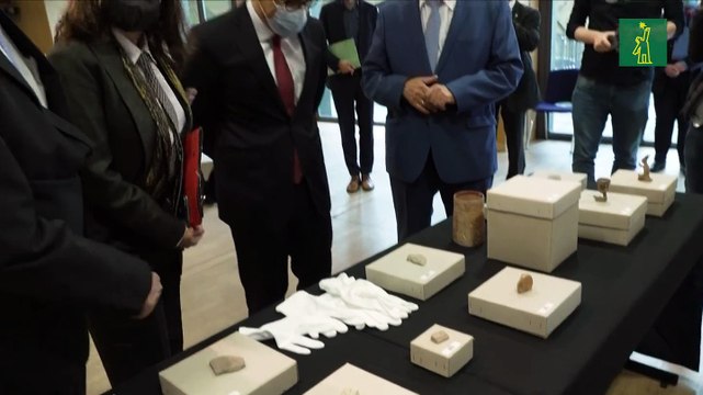 Alemania devuelve objetos y esculturas mayas descubiertos en una bodega