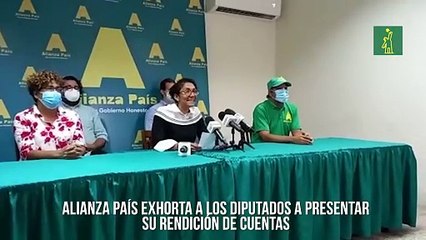 Alianza País exhorta a los diputados a presentar su rendición de cuentas