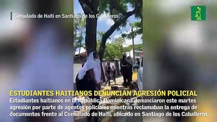 Estudiantes haitianos denuncian agresión policial