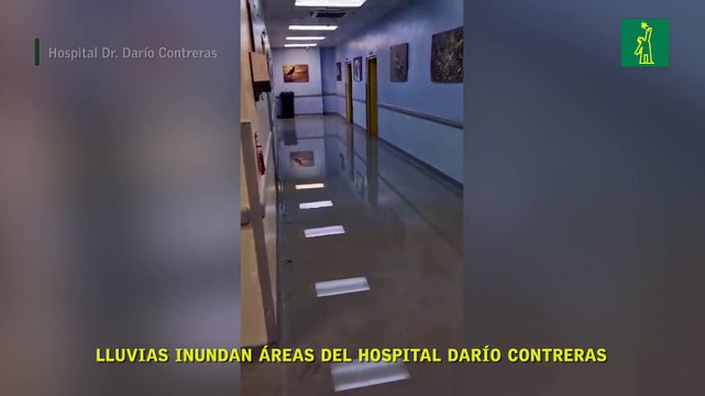 Lluvias inundan áreas del hospital Darío Contreras