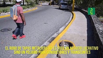 El robo de tapas metálicas no es solo un negocio lucrativo sino un peligro para conductores y transeúntes