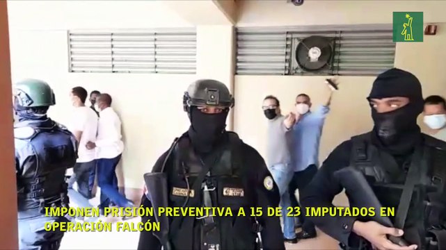Imponen prisión preventiva a 15 de 23 imputados en Operación Falcón