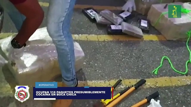 La DNCD apresa dos y ocupa 318 paquetes de cocaína en Boca Chica