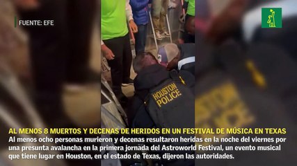 Vídeo viral: Al menos 8 muertos y decenas de heridos en un festival de música en Texas