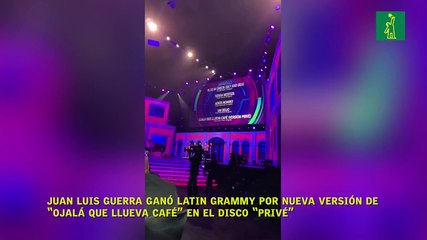 Juan Luis Guerra ganó Latin Grammy por nueva versión de “Ojalá que llueva café” en el disco “Privé”