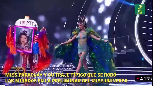 Miss Paraguay y su traje típico que se robó las miradas en la preliminar del Miss Universo