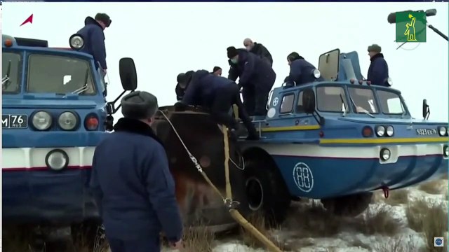 La Soyuz MS-20 con turistas espaciales japoneses aterriza en la estepa kazaja