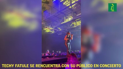 Techy Fatule se reencuentra con su público en concierto