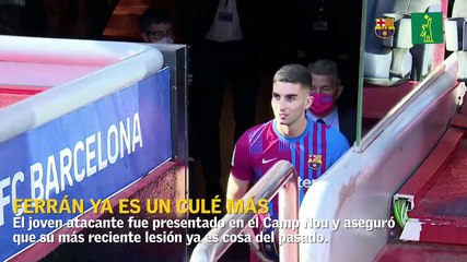 Así fue la presentación de Ferran Torres en el FC Barcelona