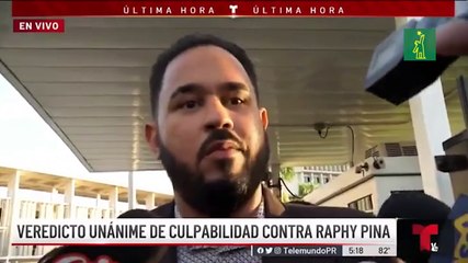 Declaraciones de Raphy Pina tras ser hallado culpable
