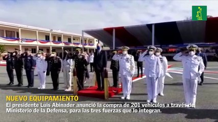Abinader anuncia compra de 201 vehículos y mejoras en el equipamiento de las Fuerzas Armadas