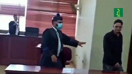 Captada fuga de un imputado del Palacio de Justicia de Santiago tras ser enviado a prisión