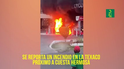 Se reporta un incendio en la Texaco próximo a Cuesta Hermosa