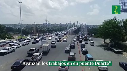 "Avanzan los trabajos en en puente Duarte"