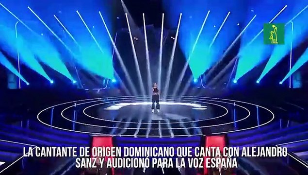 La cantante de origen dominicano que canta con Alejandro Sanz y audicionó para La Voz España