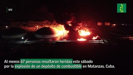 Al menos 67 heridos en Cuba por la explosión de un tanque de combustible