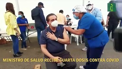 Ministro de Salud recibe cuarta dosis contra COVID
