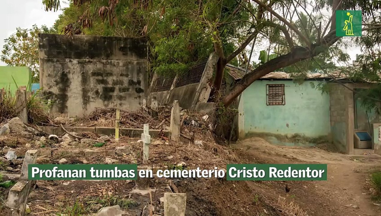 Profanan tumbas en cementerio Cristo Redentor