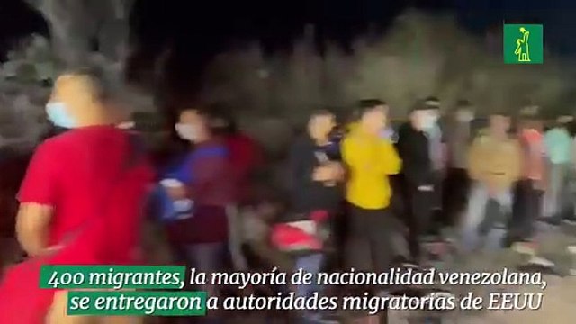 400 migrantes, la mayoría de nacionalidad venezolana, se entregaron a autoridades migratorias de EEUU