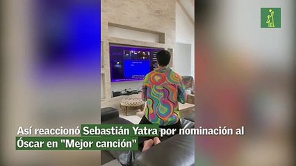 Así reaccionó Sebastián Yatra por nominación al Óscar en "Mejor canción"