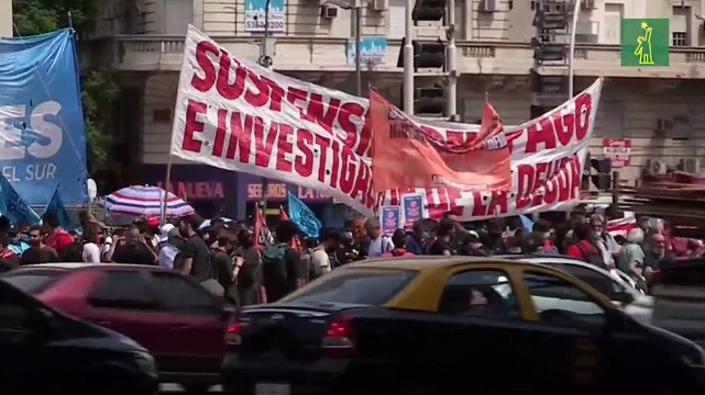 Manifestantes se toman Buenos Aires para exigir que Argentina no pague la deuda al FMI