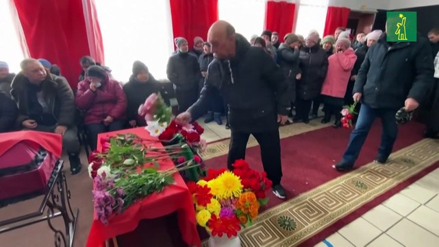 Un pueblo remoto de Siberia despide a su joven patriota muerto en Ucrania