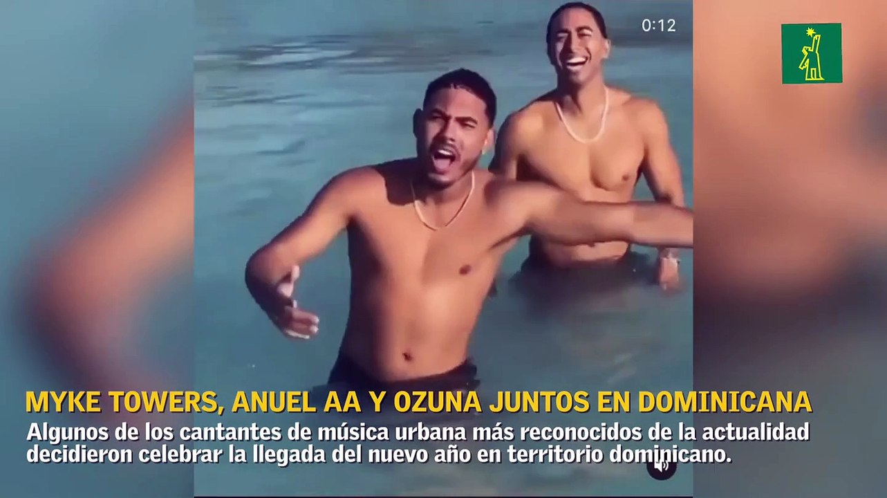 Así disfrutaron Myke Towers, Anuel AA y Ozuna en playa dominicana
