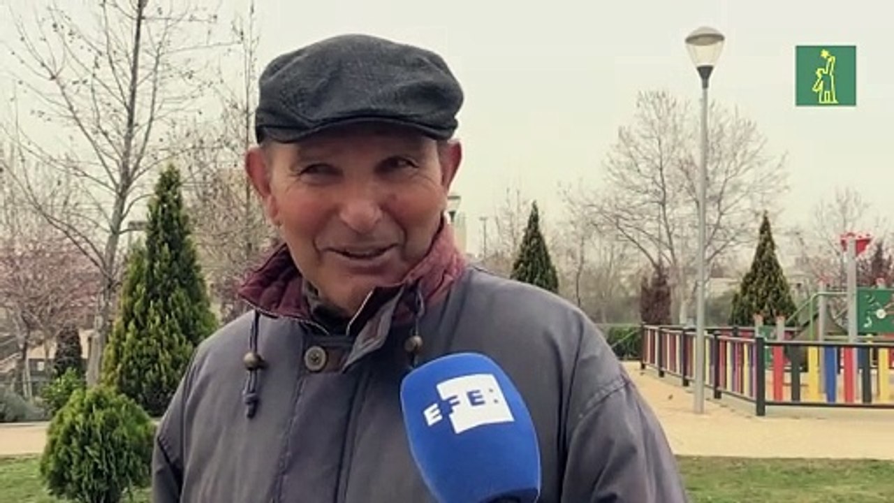 Una nube de polvo del Sáhara cubre el cielo de Madrid