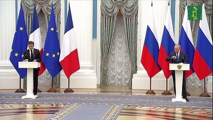 Putin y Macron expresan confianza en acuerdo para evitar crisis sobre Ucrania