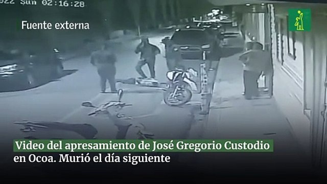 Vídeo del apresamiento de José Gregorio Custodio, en Moca. Murió a los dos días