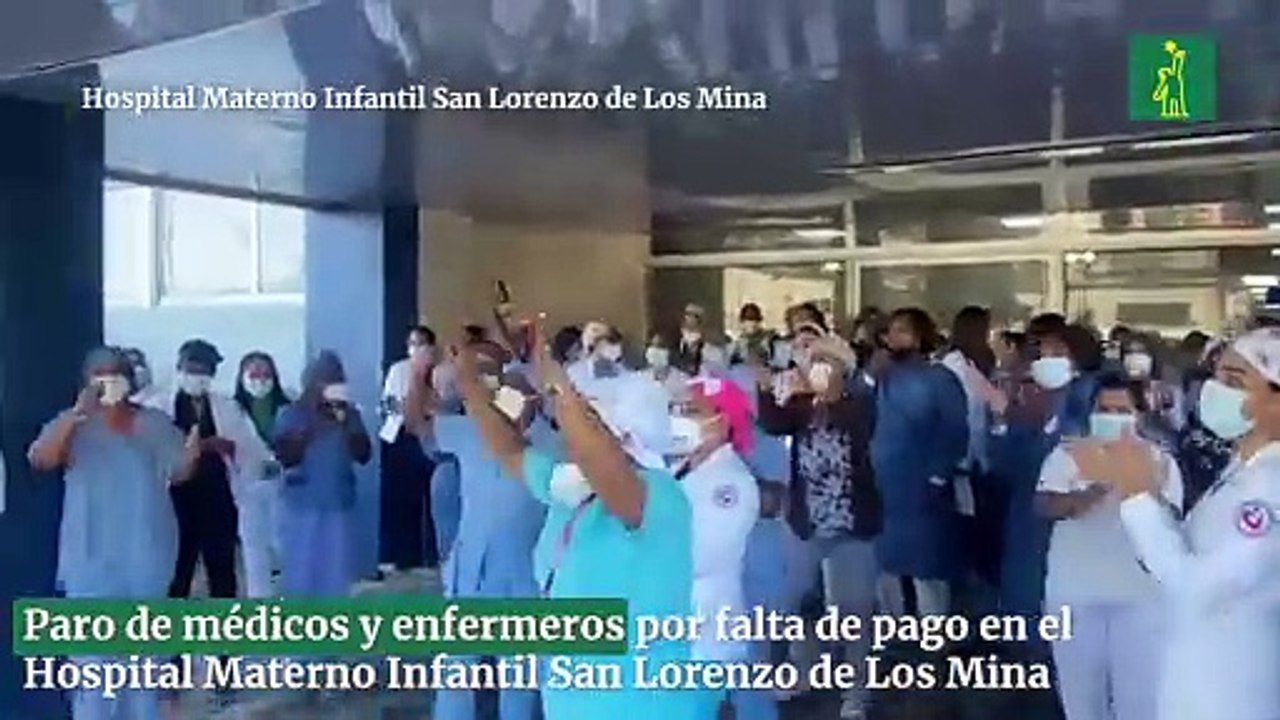 Paro de médicos y enfermeros por falta de pago en el Hospital Materno Infantil San Lorenzo de Los Mina