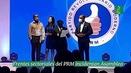 Frentes sectoriales del PRM incidentan Asamblea