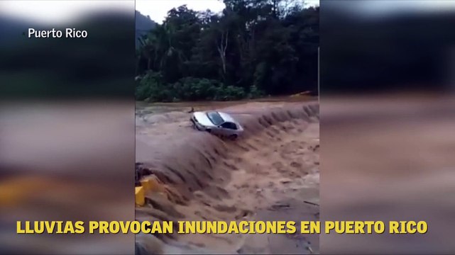 Lluvias provocan inundaciones en Puerto Rico