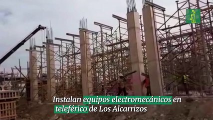 Instalan equipos electromecánicos en teleférico de Los Alcarrizos