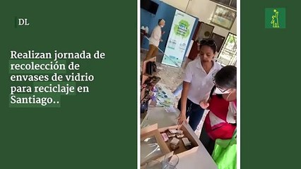 Realizan jornada de recolección de envases de vidrio para reciclaje en Santiago