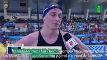 El nadador trans Lia Thomas rompió nuevamente todos  los récords de la Liga Femenina y ganó el torneo de la NCAA