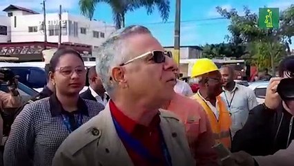 Alcaldía y Grupo Ramos se unen para resolver charco en la Charles de Gaulle