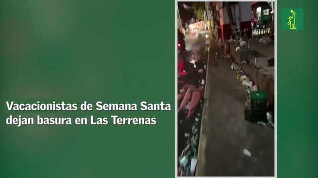 Vacacionistas de Semana Santa dejan basura en Las Terrenas