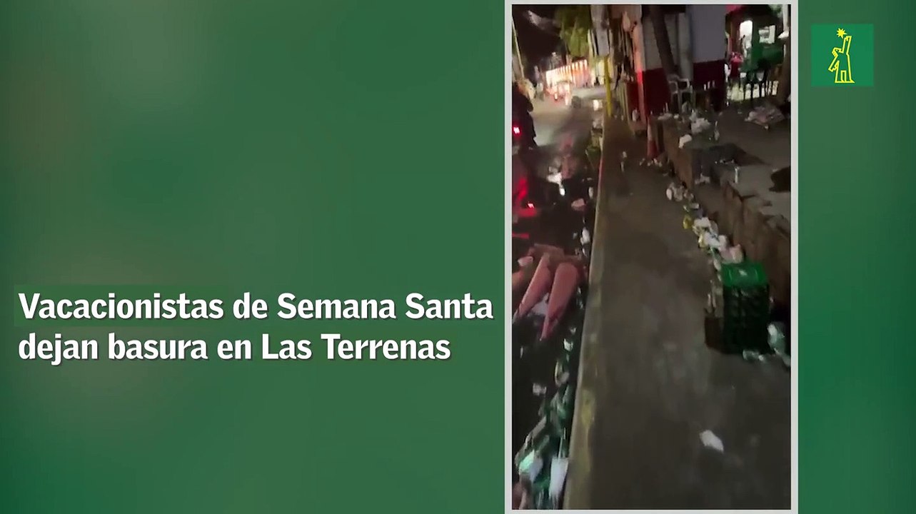 Vacacionistas de Semana Santa dejan basura en Las Terrenas