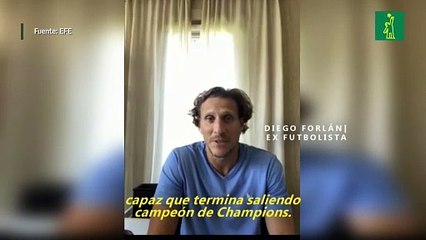 Diego Forlán afirma que el Atlético de Madrid "tiene equipo" para ganar la Champions
